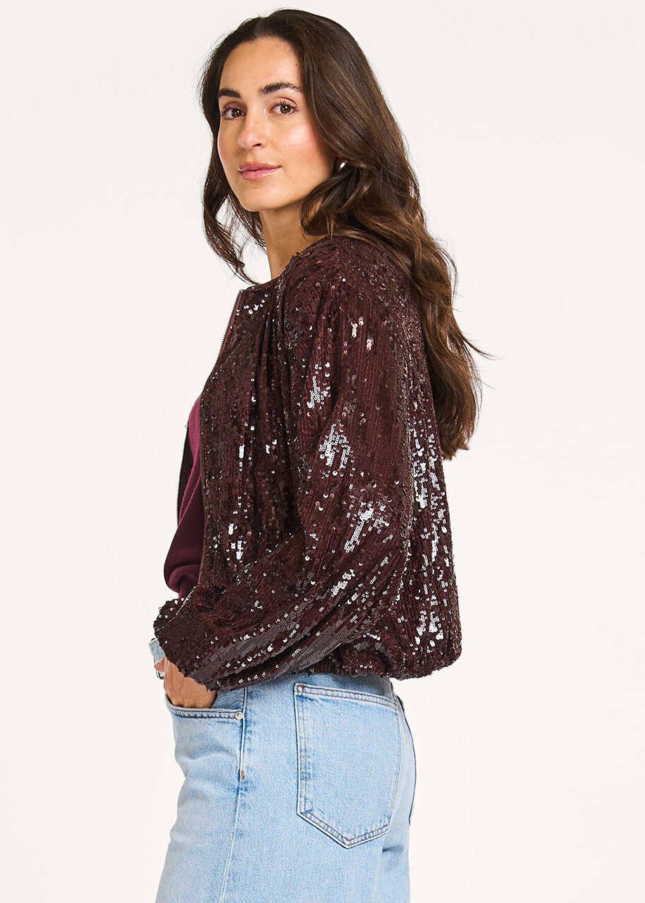Co'Couture SophieCC Sequin Balloon Jacket
