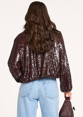 Co'Couture SophieCC Sequin Balloon Jacket