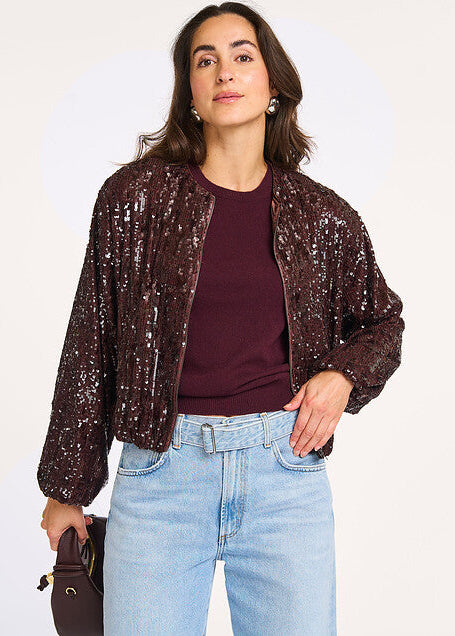 Co'Couture SophieCC Sequin Balloon Jacket