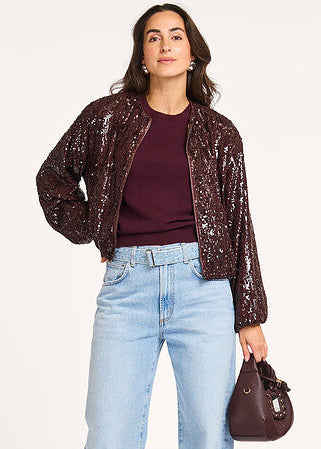 Co'Couture SophieCC Sequin Balloon Jacket