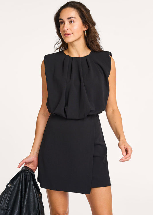 Co'Couture FalconCC Pleat Mini Dress black