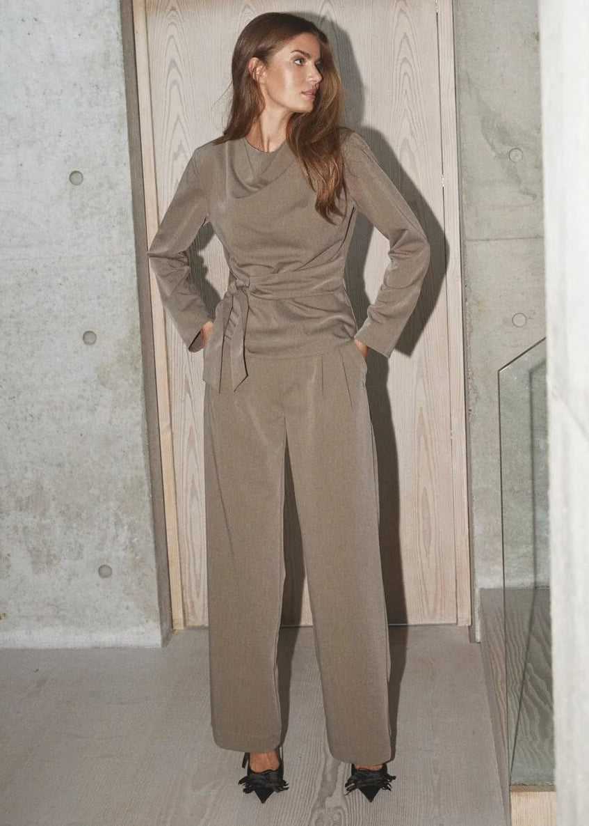 Co'Couture TengaCC Logo Pant Walnut