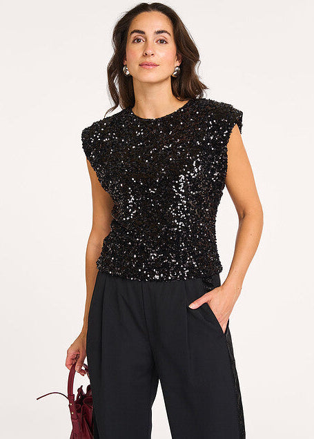 Co'Couture Roslyn top black