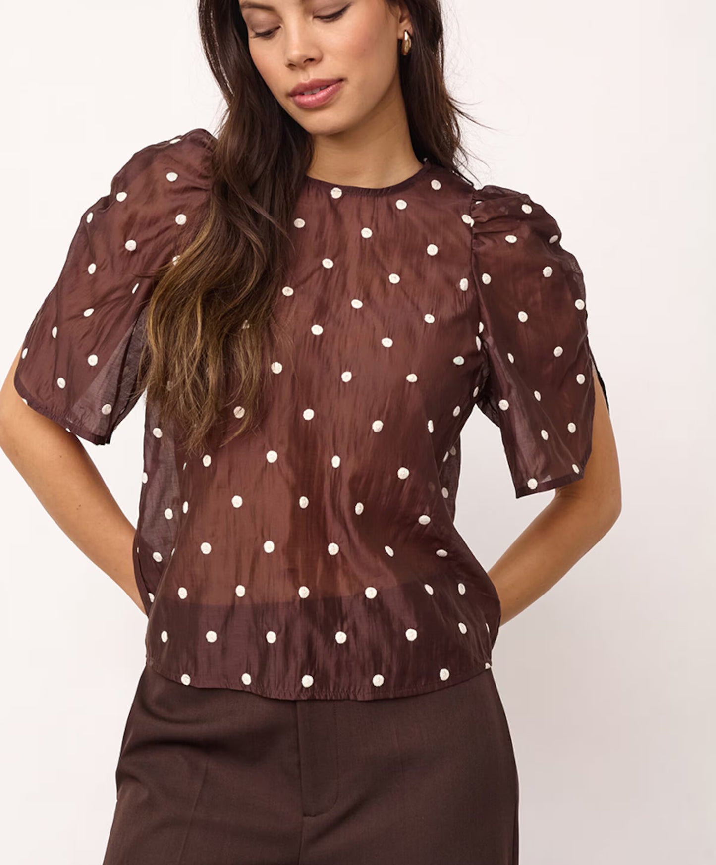 Co'Couture Dames blouse bruin