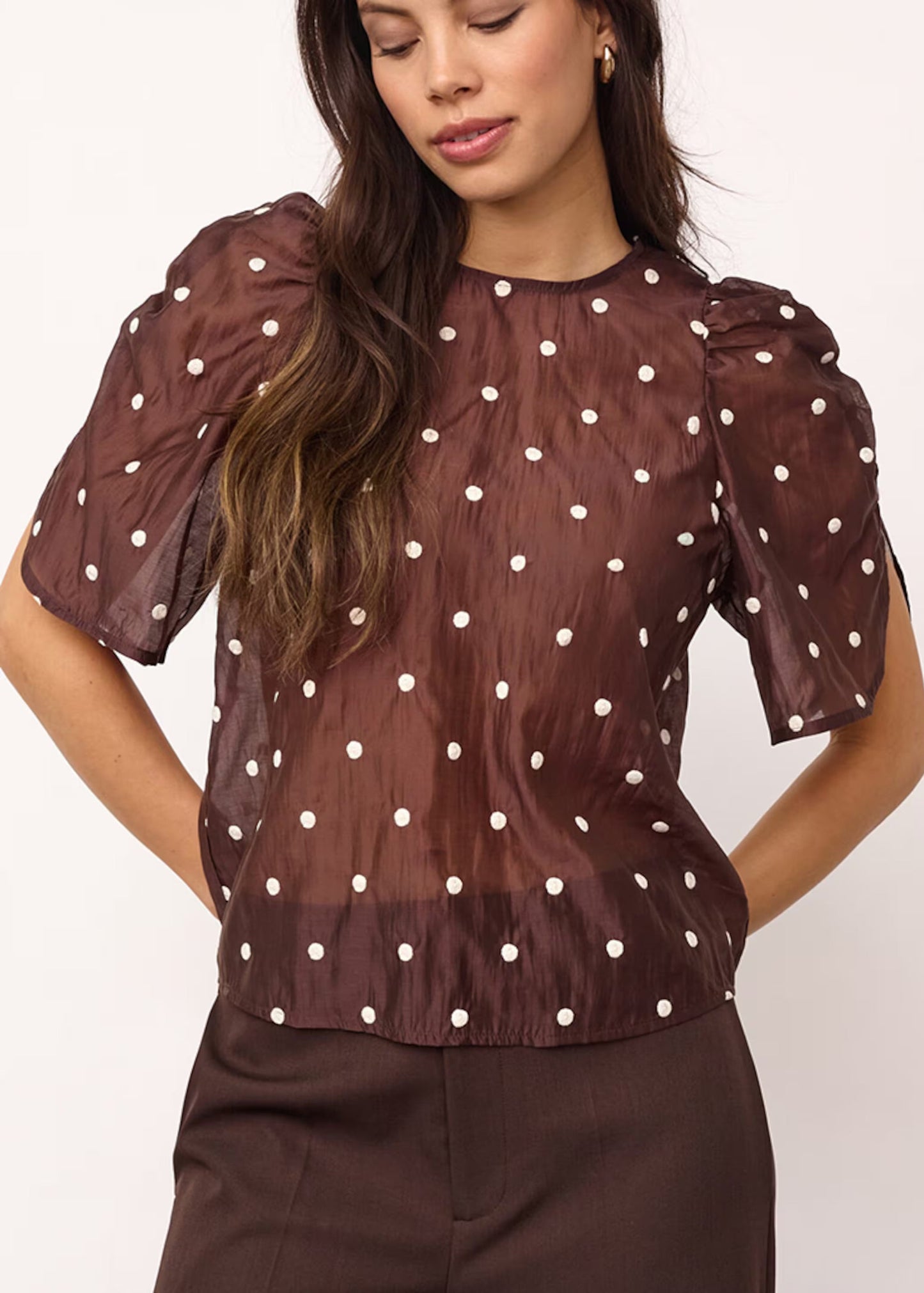 Co'Couture Dames blouse bruin