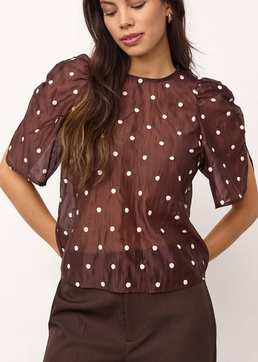 Co'Couture Dames blouse bruin