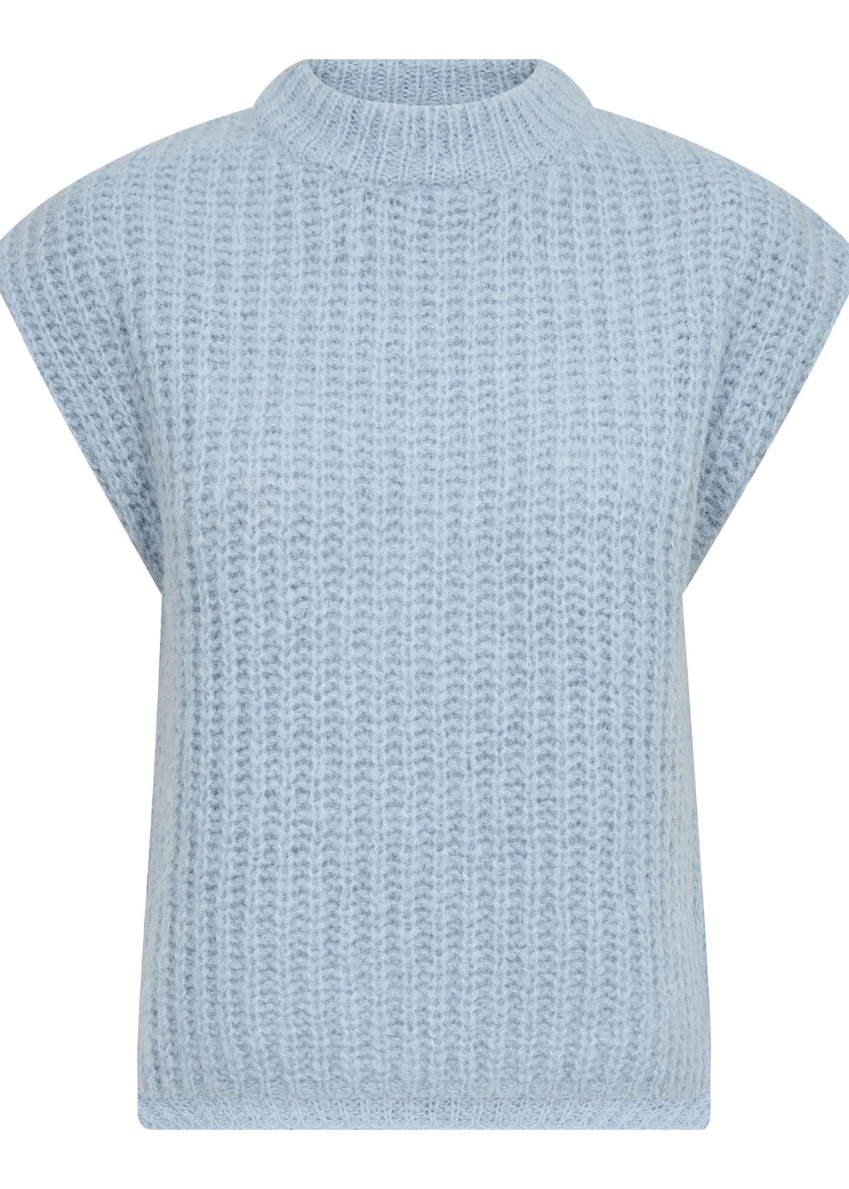 Co'couture Rainacc Knit Vest Pale Blue