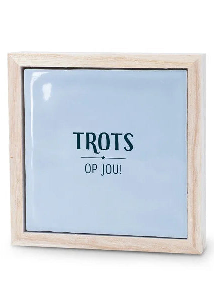 Liefs in een lijstje tegel