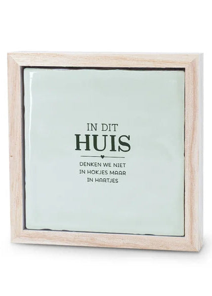 Liefs in een lijstje tegel
