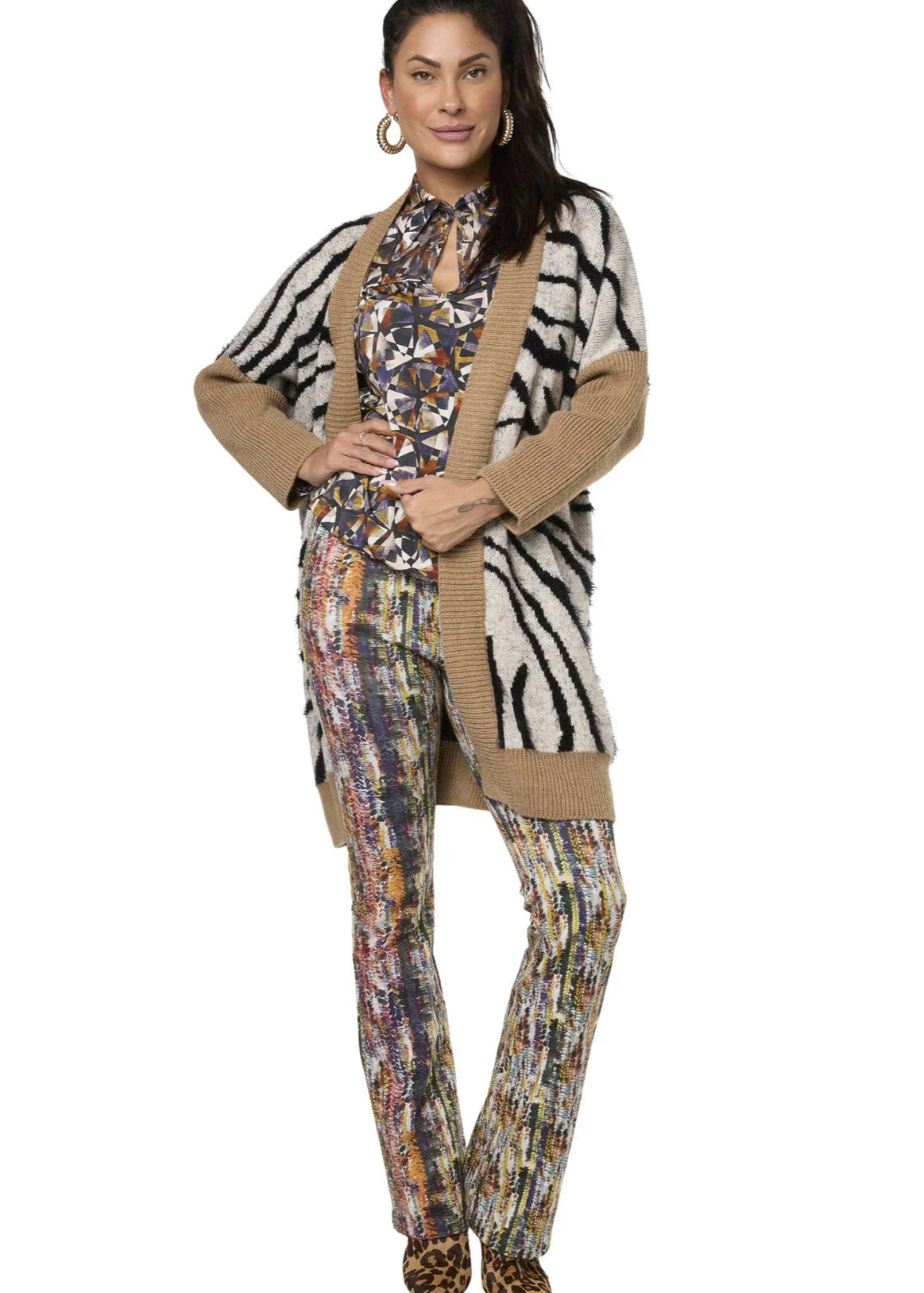 Tessa Koops EVA FLARE MELANGE BROEK