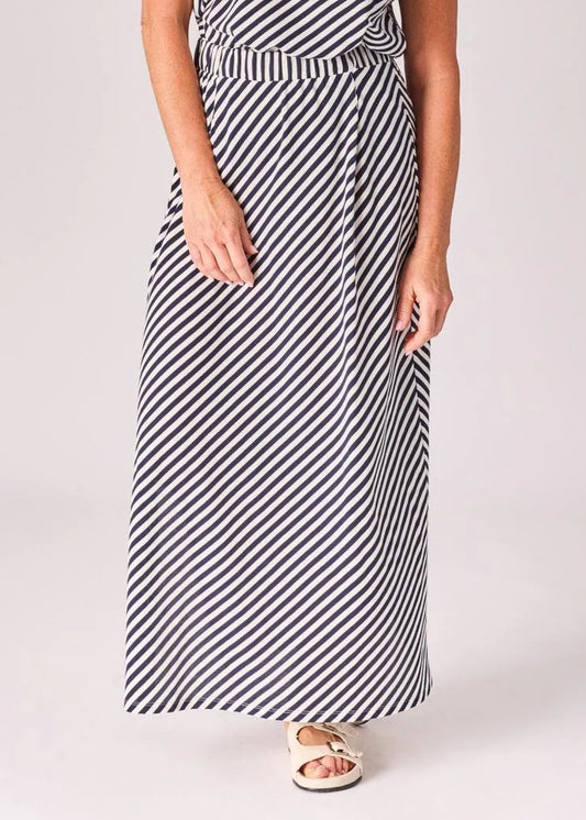 Lalotti Rok met streepjesmotief - Navy stripe