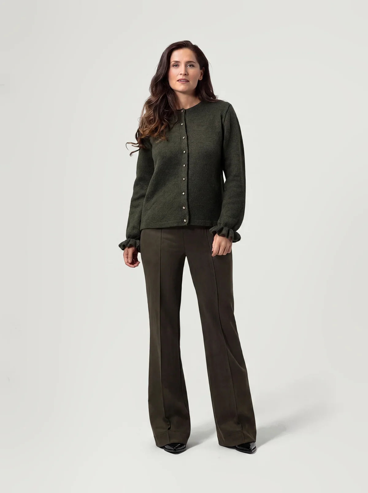 BR&DY Sage Pants | Brown, Cognac en Army