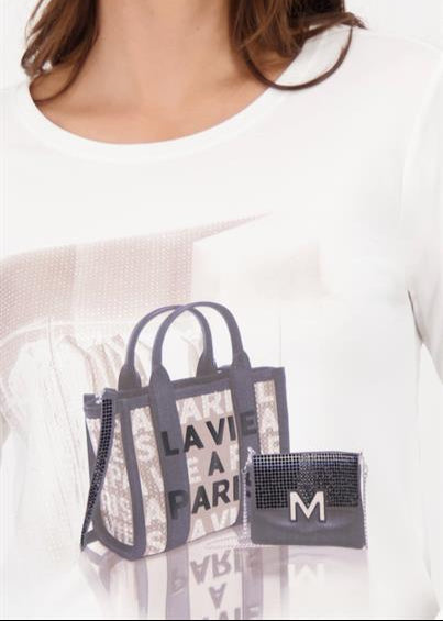 Monari Shirt mit Taschenprint, 1/1 Arm
