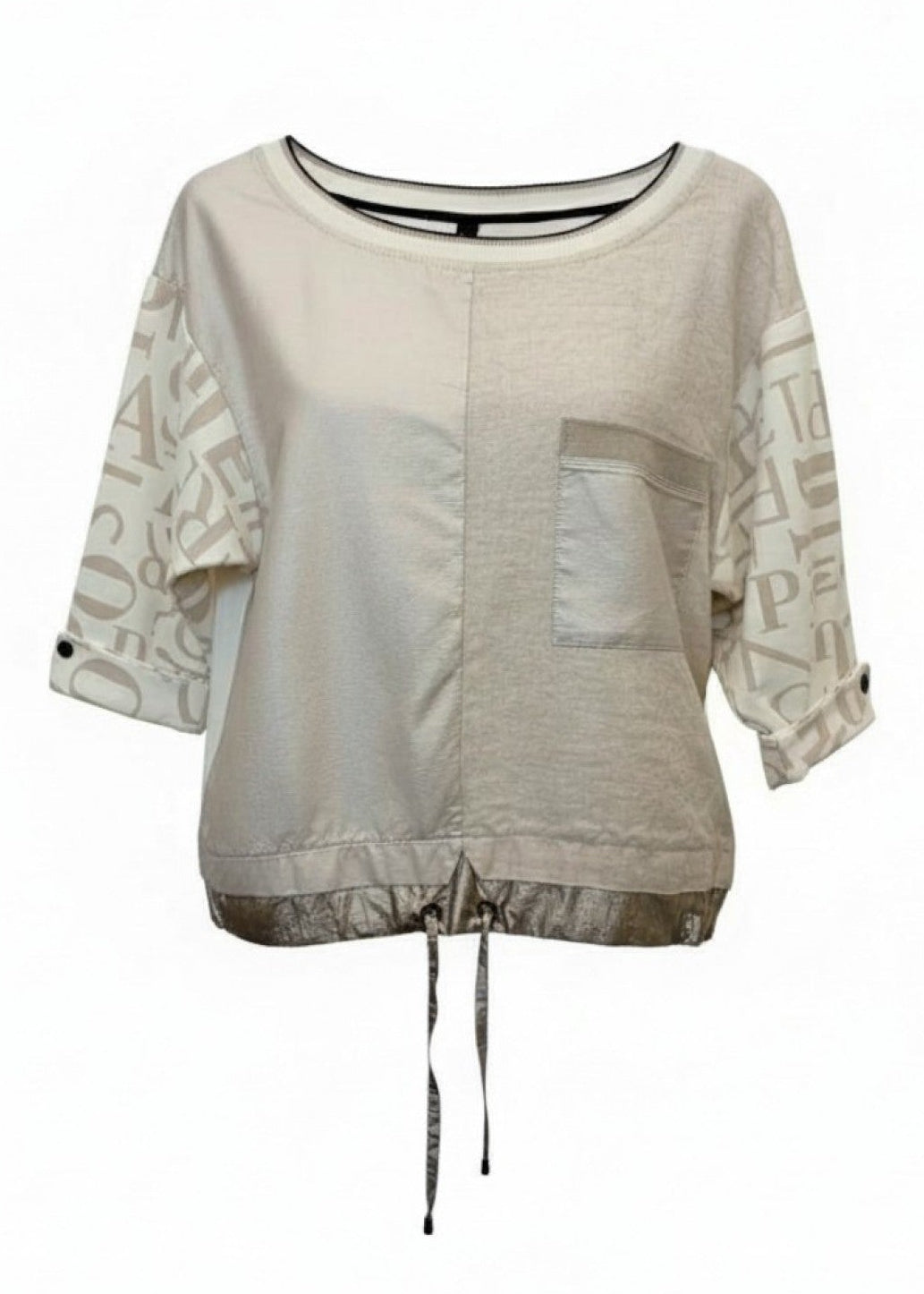 Zip73 Sweater Mix Fabric Letters