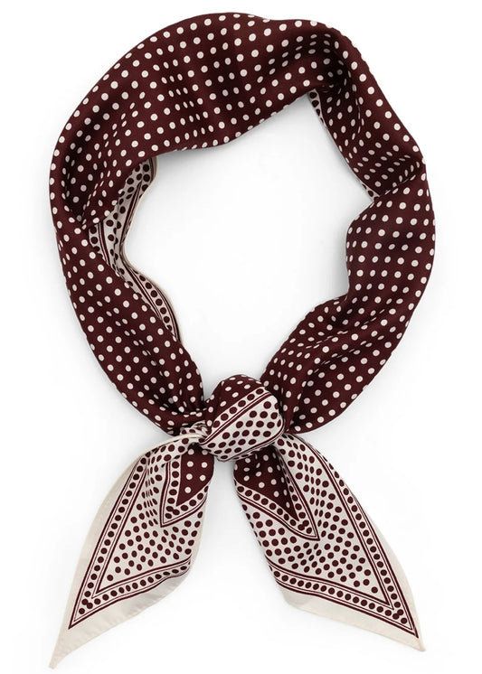 Label Dot sjaal Tina | Burgundy multi